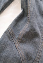 vintage y2k glam minimalism Corset Lace Up Denim Jacket
